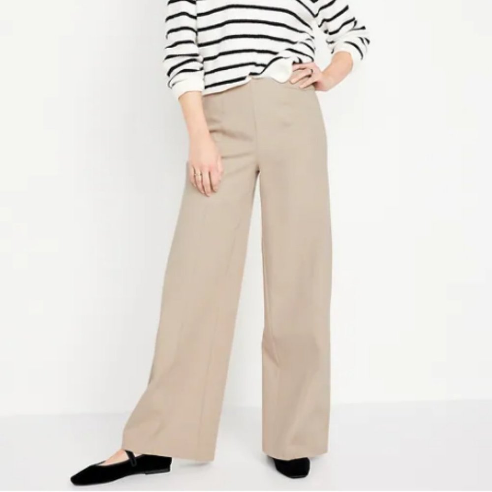 Old Navy High-Rise Wide-Leg Trousers, size L